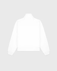 NY Crest Embroidered Quarter Zip - White Sporty & Rich US