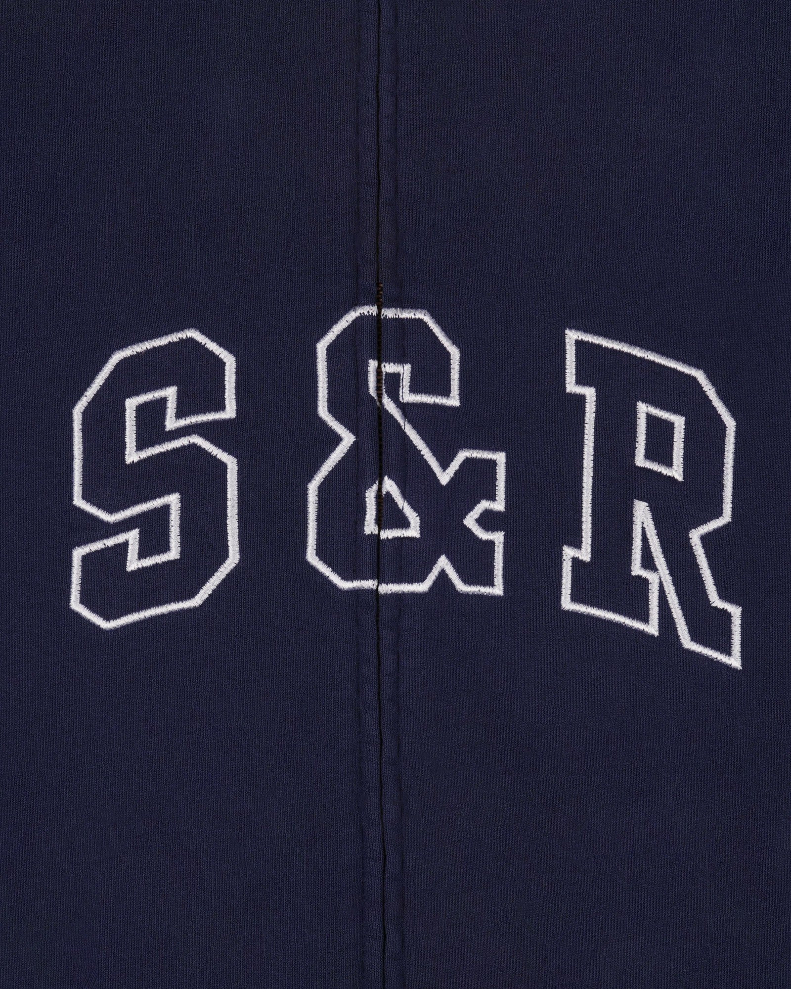 S&R Ivy Zip Hoodie - Navy/White Sporty & Rich Online