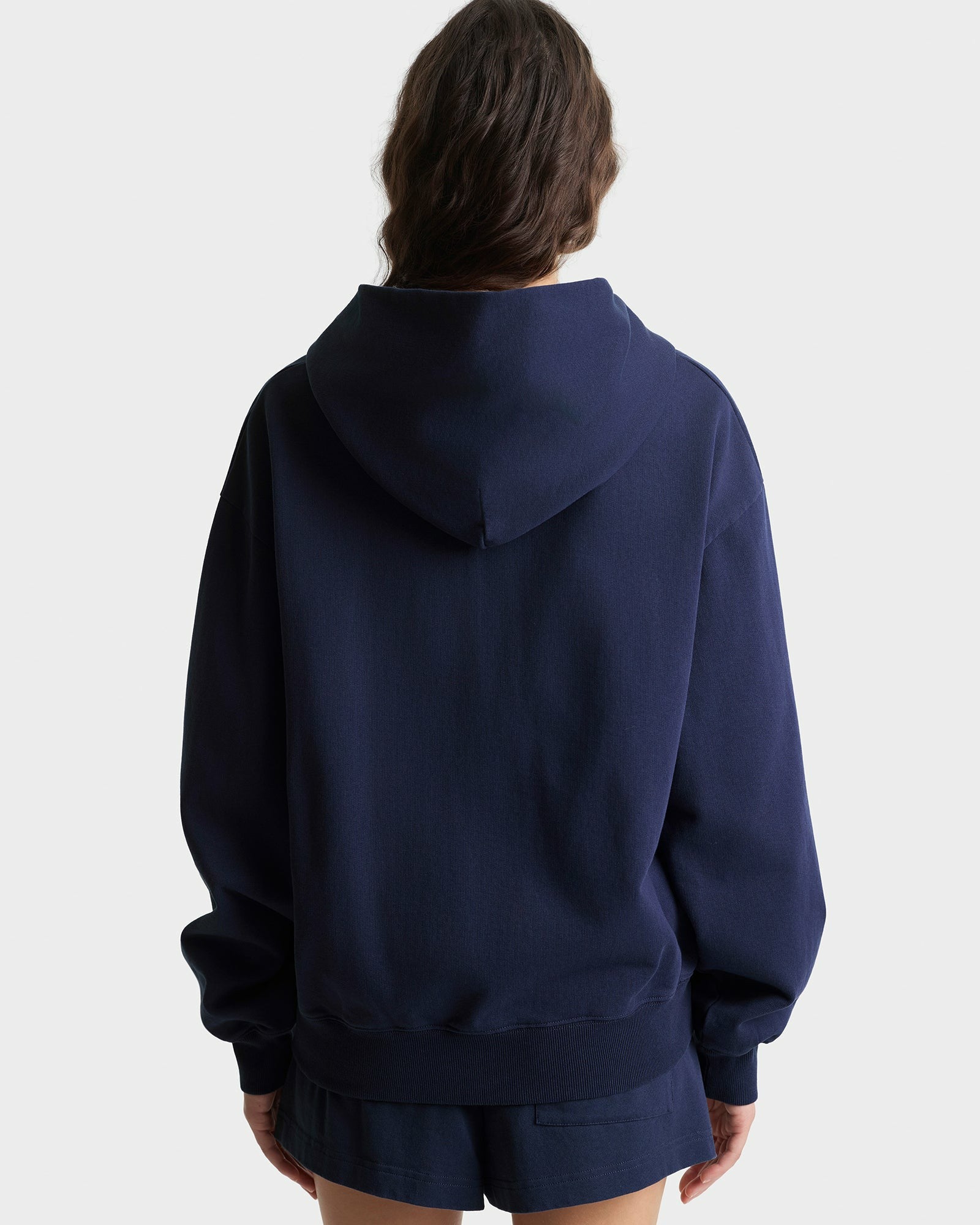 S&R Ivy Zip Hoodie - Navy/White Sporty & Rich Online