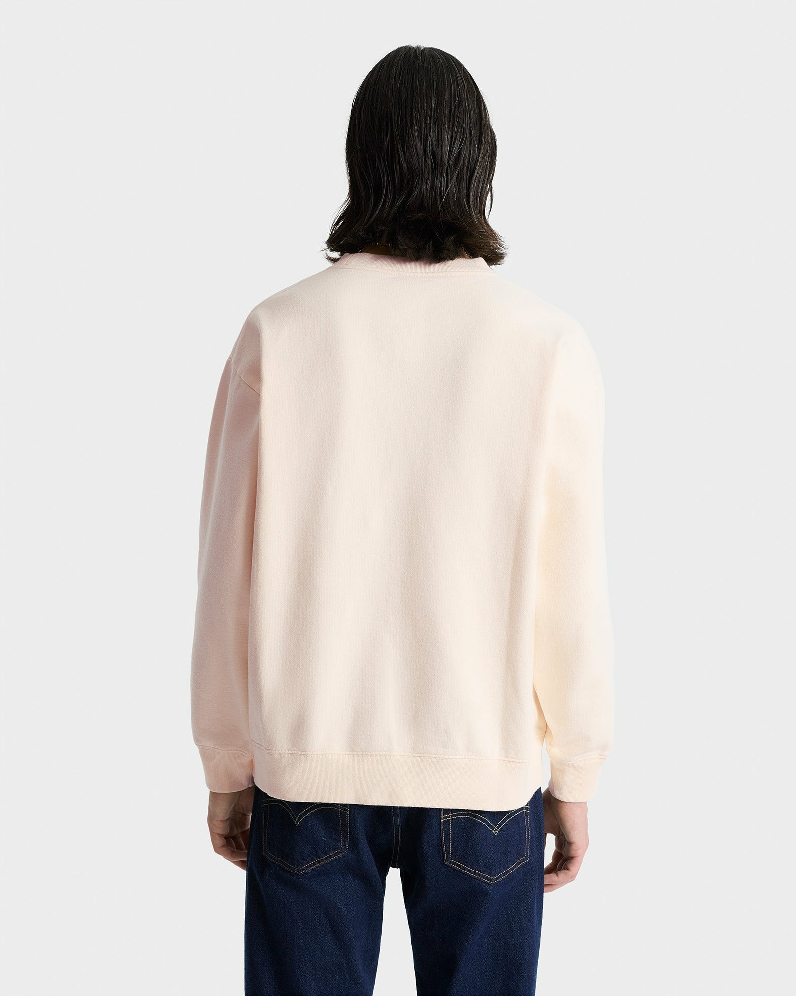 Wellness Club Embroidered Crewneck - Cream/Navy Sporty & Rich Discount