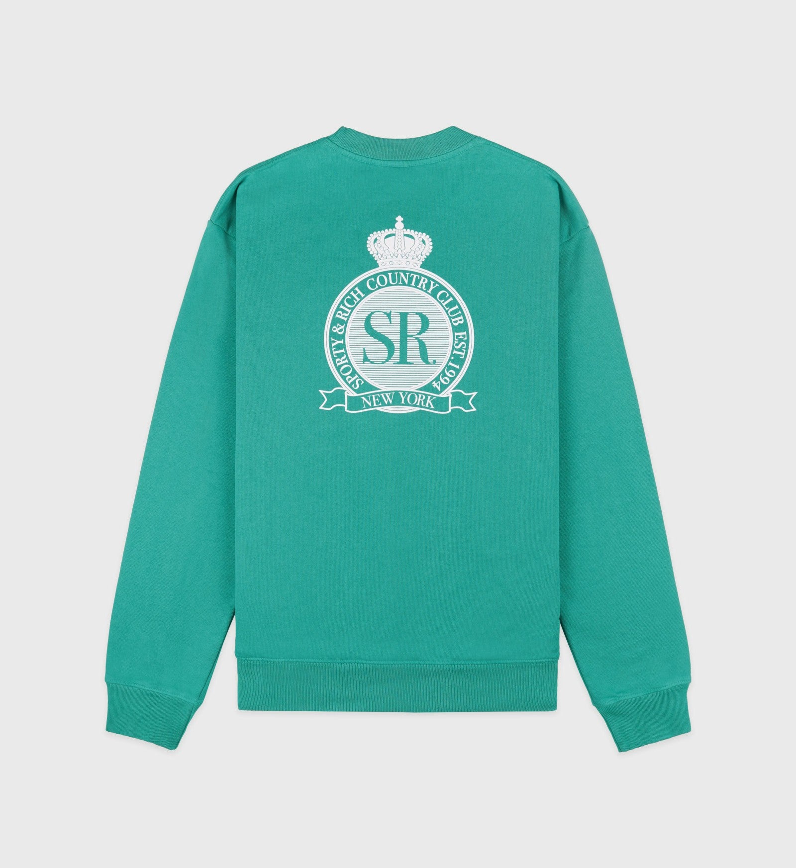 Royal Club Crewneck - Spring Green/White Sporty & Rich For Sale