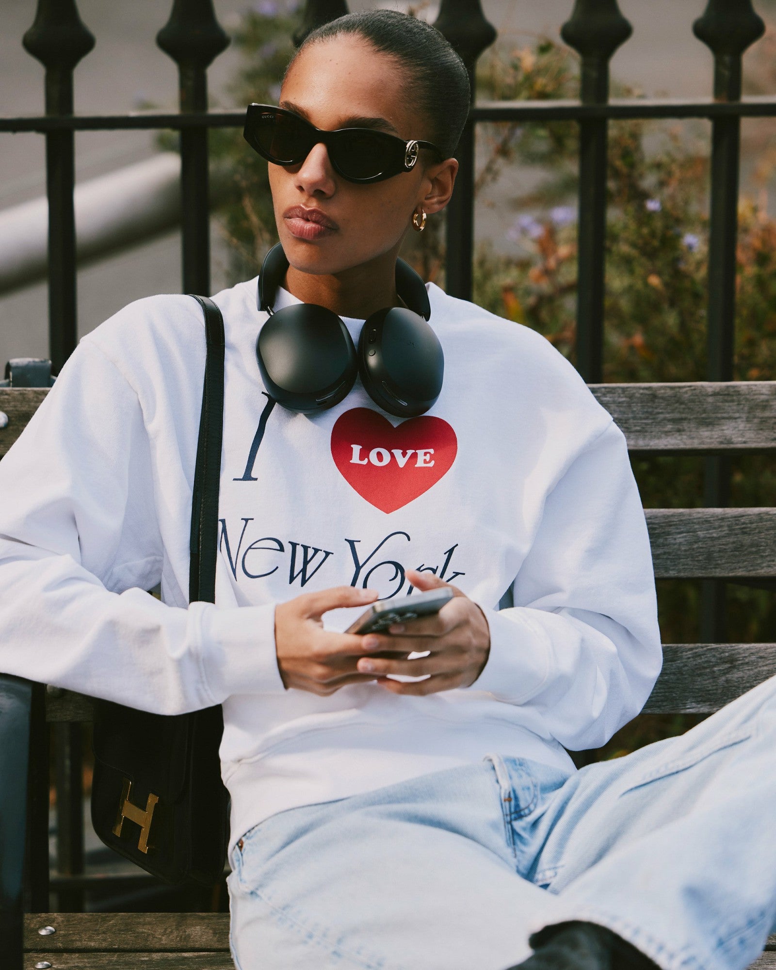 I Love NY Crewneck - White Sporty & Rich Outlet