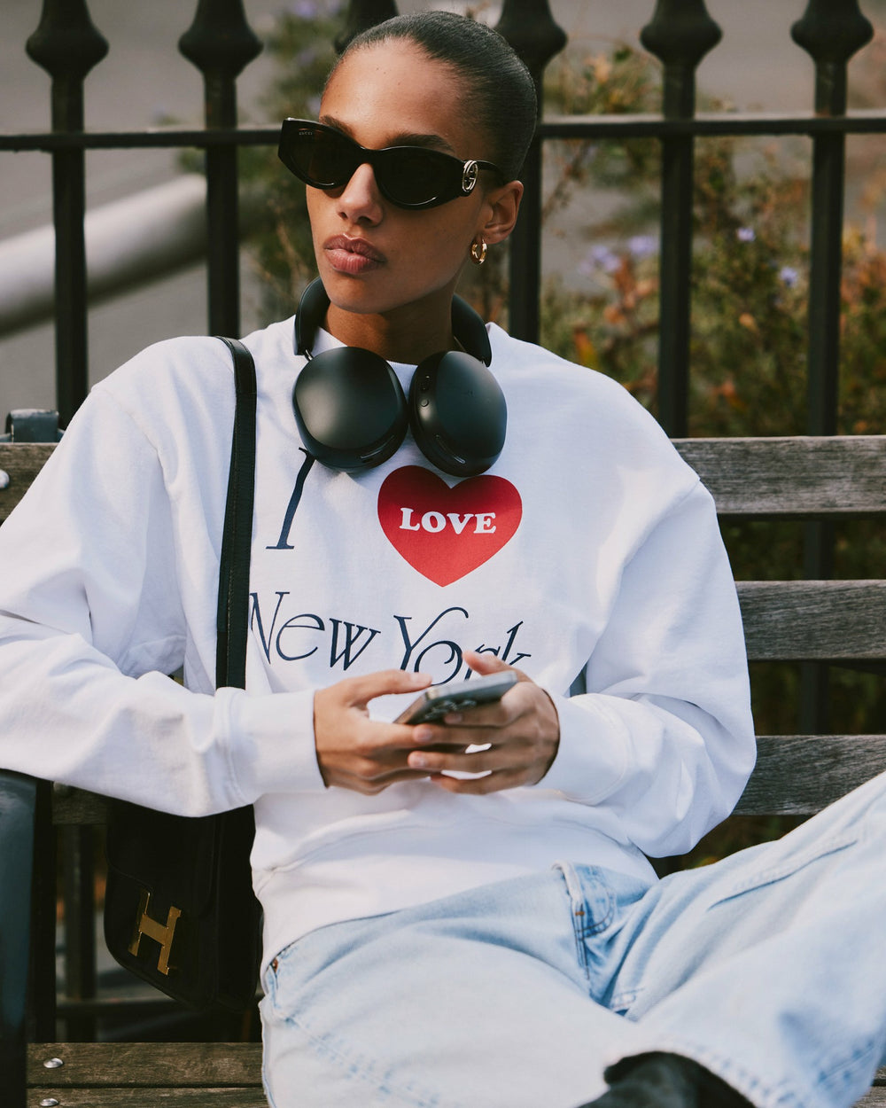 I Love NY Crewneck - White Sporty & Rich Outlet