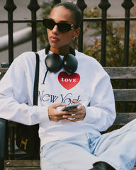 I Love NY Crewneck - White Sporty & Rich Outlet