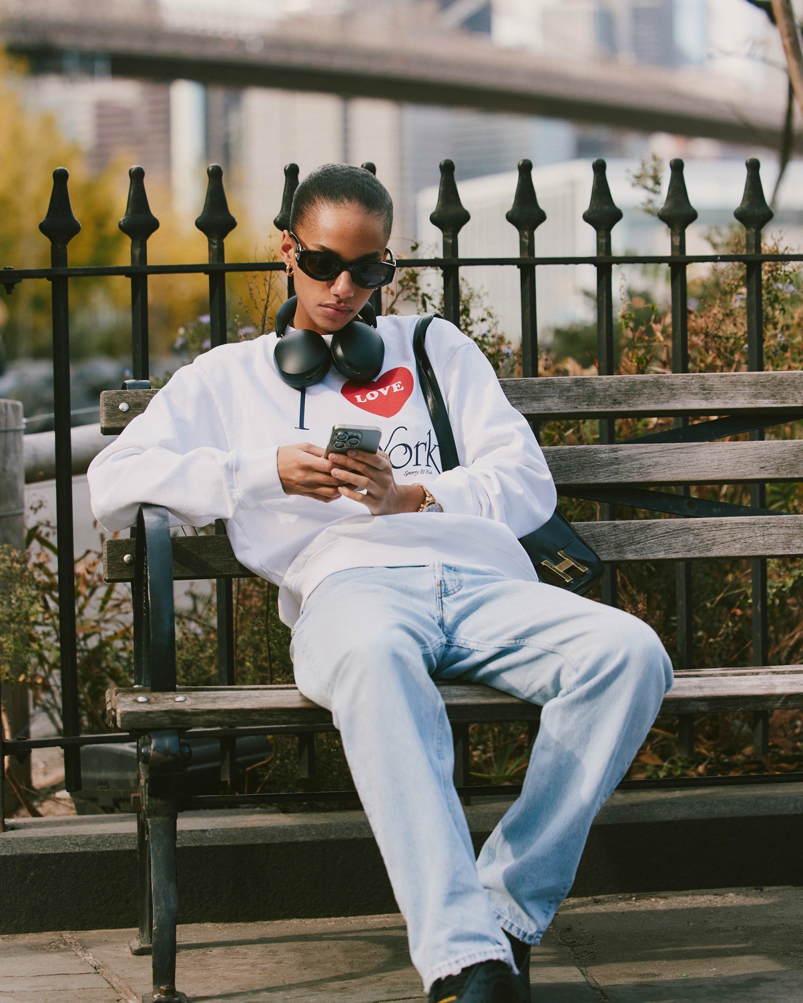 I Love NY Crewneck - White Sporty & Rich Outlet