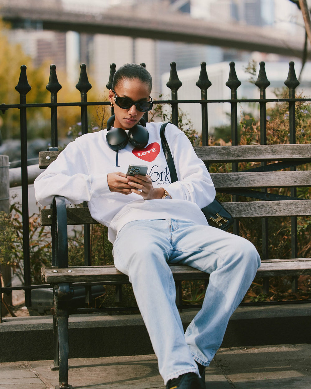 I Love NY Crewneck - White Sporty & Rich Outlet