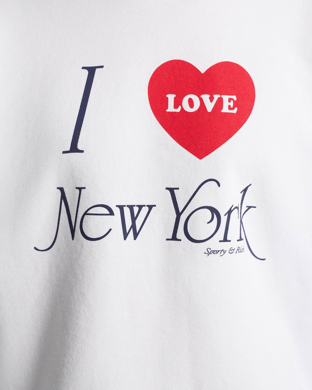 I Love NY Crewneck - White Sporty & Rich Outlet