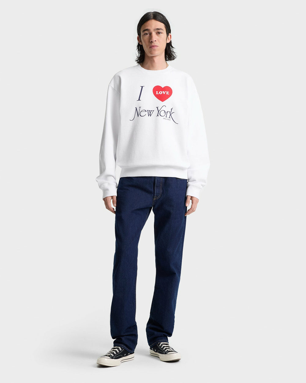 I Love NY Crewneck - White Sporty & Rich Outlet
