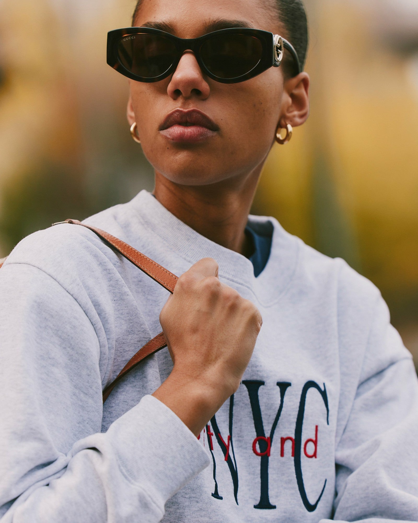 NY Minute Crewneck - Heather Gray/Navy Sporty & Rich US