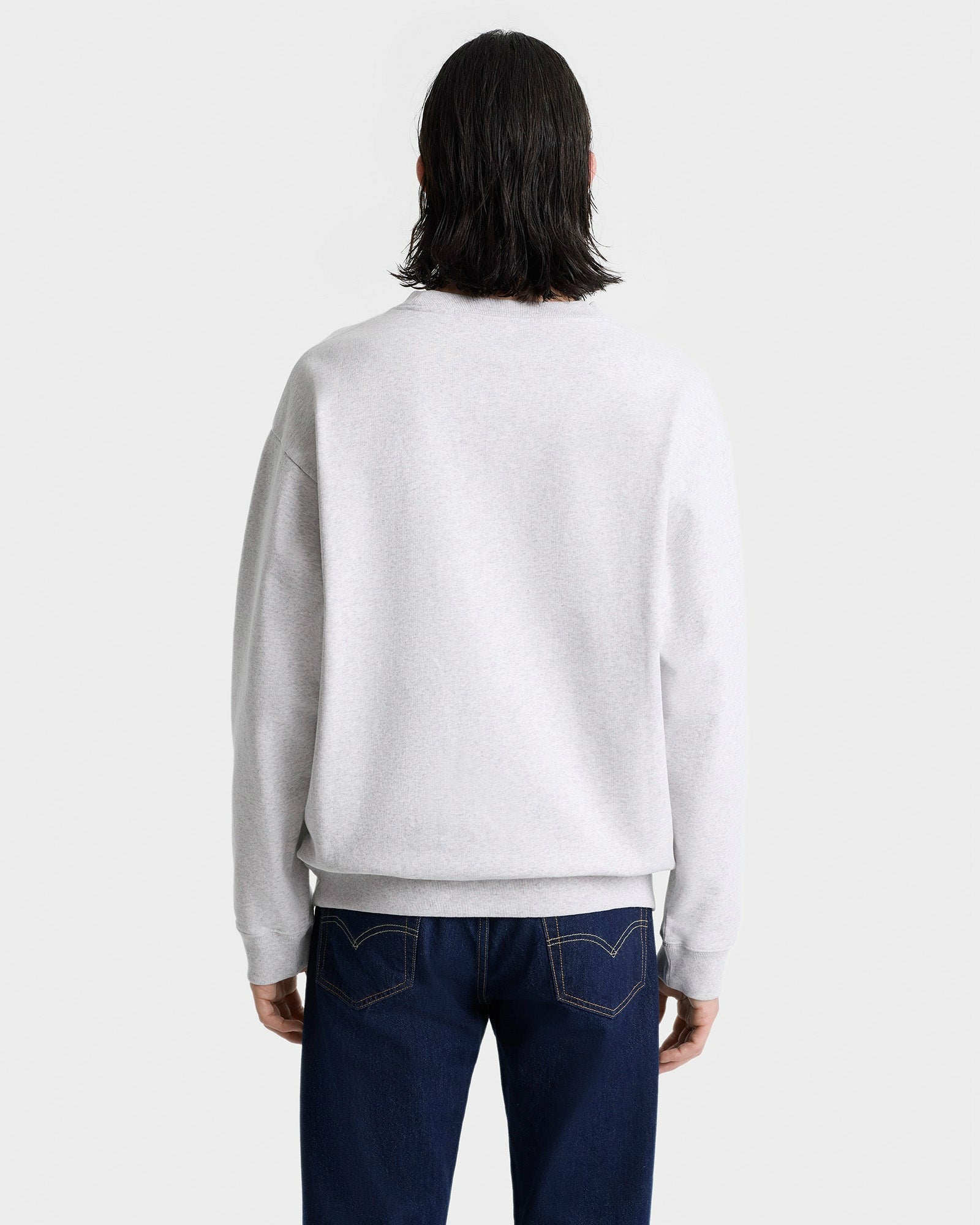 NY Minute Crewneck - Heather Gray/Navy Sporty & Rich US