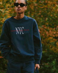 NY Minute Crewneck - Navy/White Sporty & Rich Online