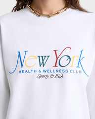 NY 94 Crewneck - White/Multi Sporty & Rich For Sale