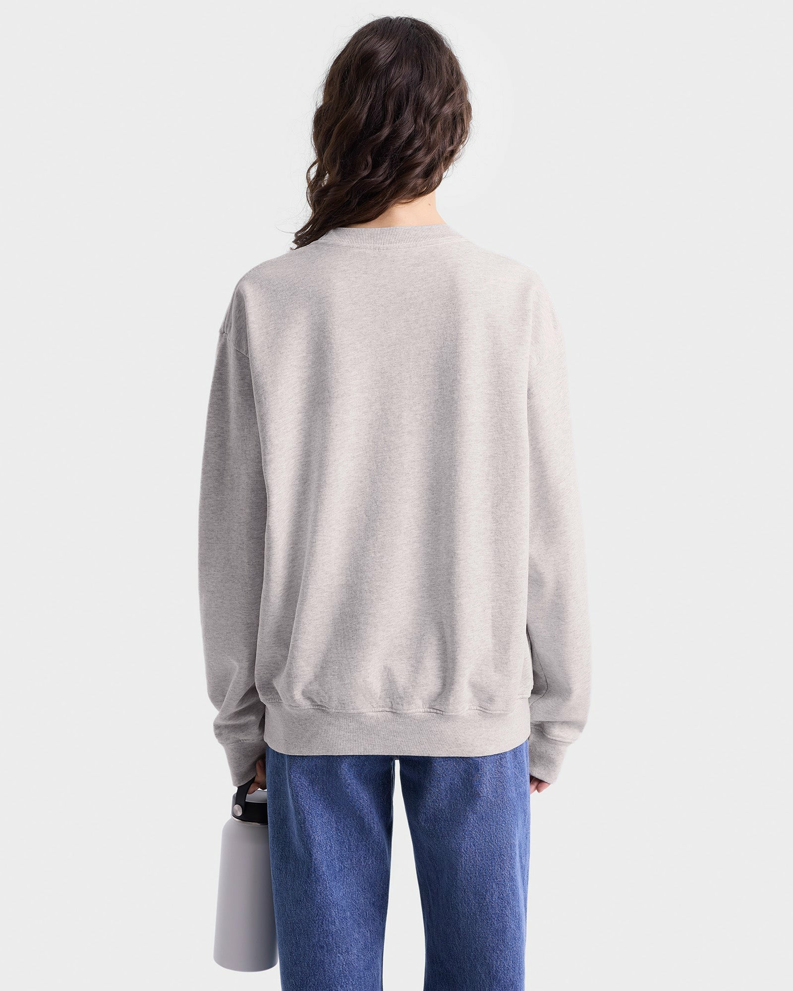 California Crewneck - Heather Gray/Alpine Sporty & Rich Outlet