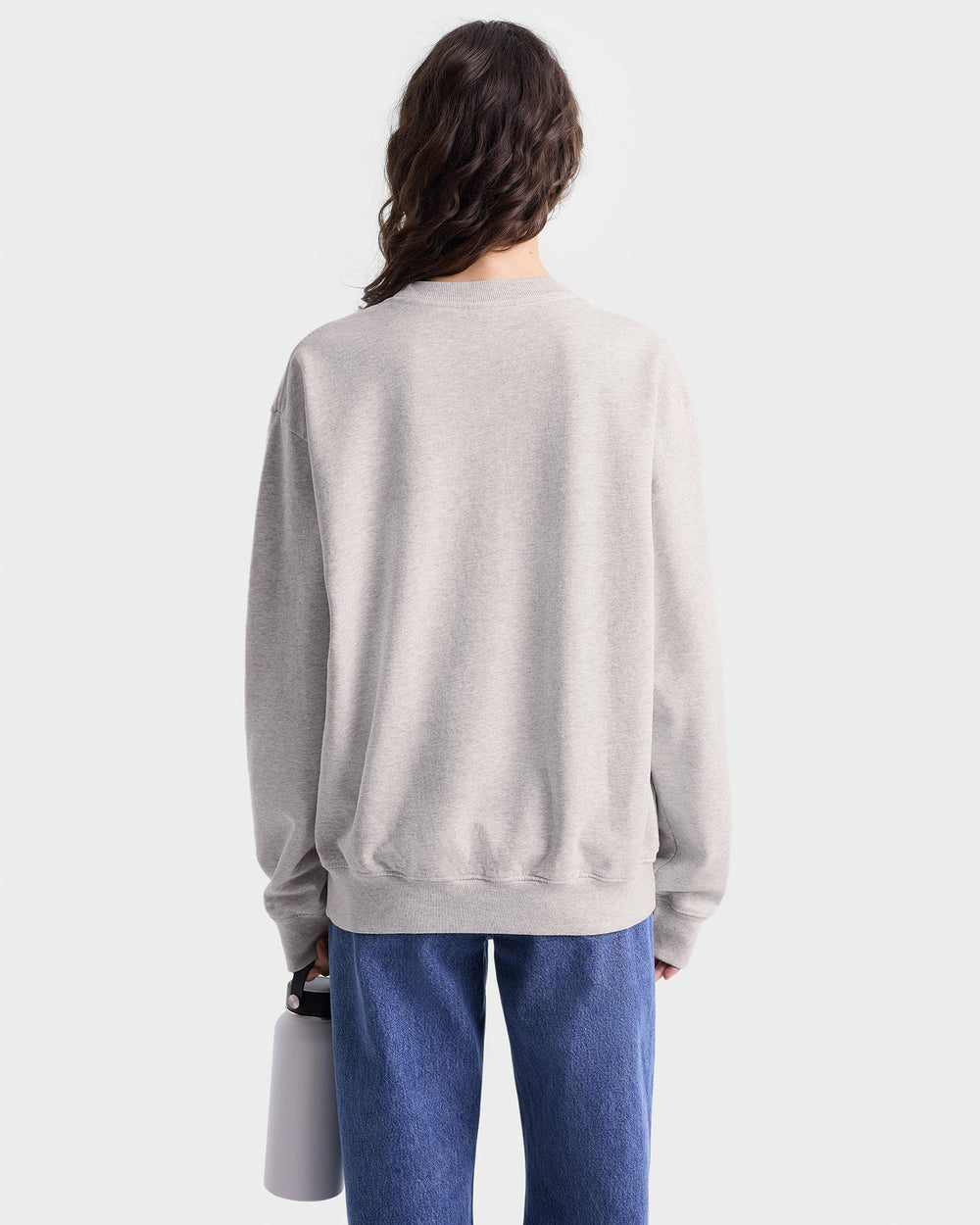 California Crewneck - Heather Gray/Alpine Sporty & Rich Outlet