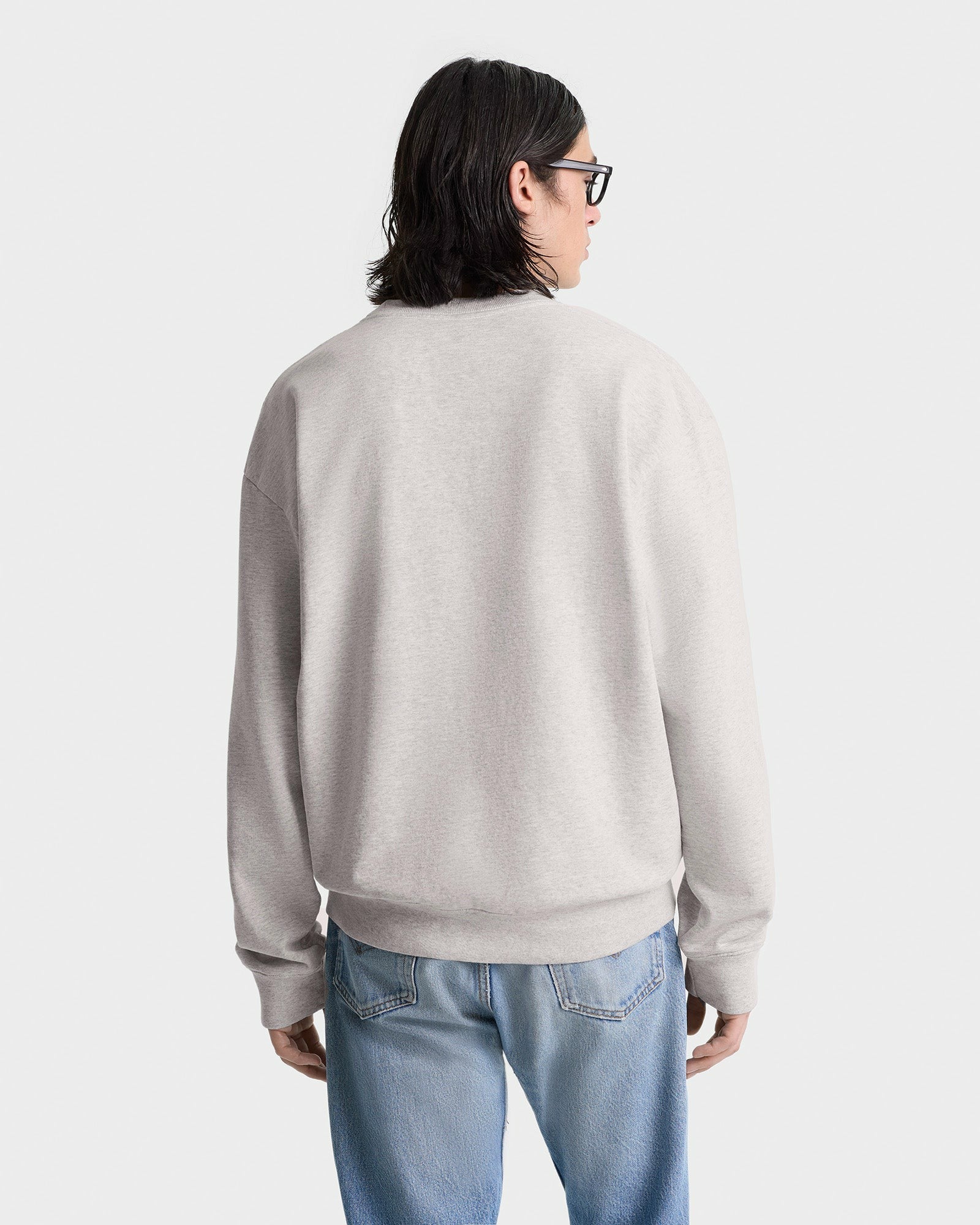 California Crewneck - Heather Gray/Alpine Sporty & Rich Outlet
