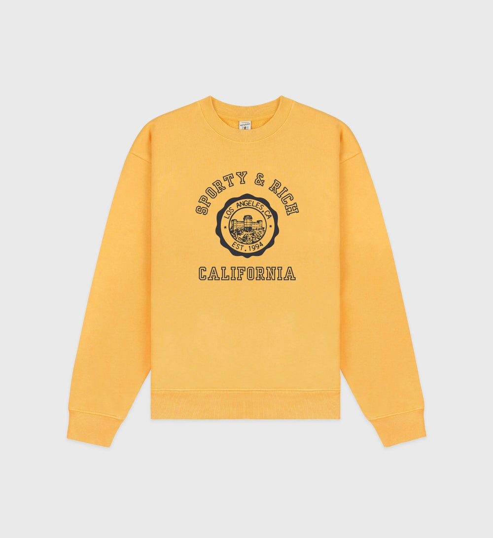 California Emblem Crewneck - Faded Gold Sporty & Rich US
