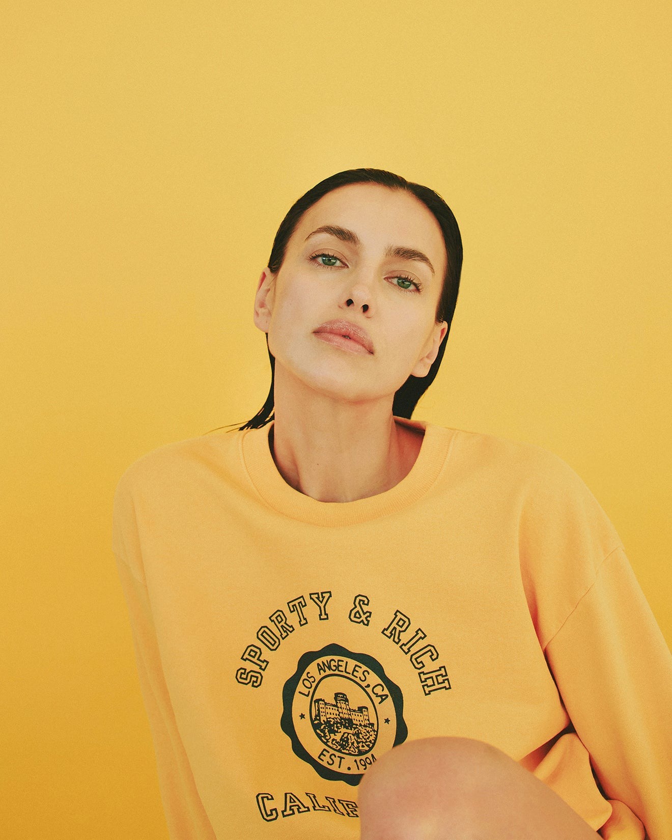 California Emblem Crewneck - Faded Gold Sporty & Rich US