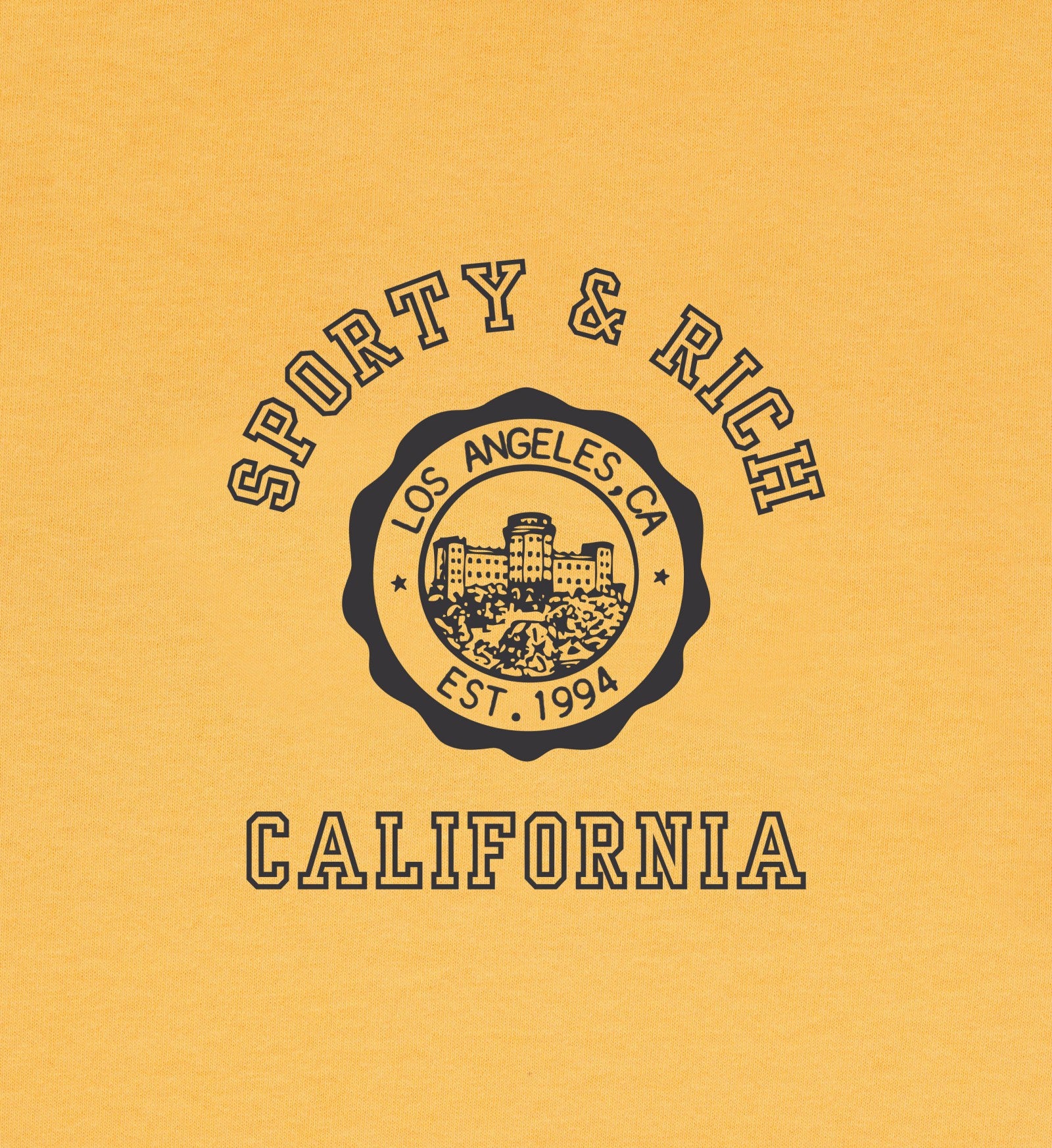 California Emblem Crewneck - Faded Gold Sporty & Rich US