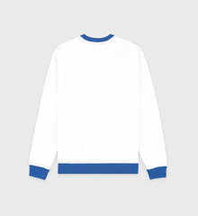 SR Runner Soft Crewneck - White/Team Blue Sporty & Rich Sale