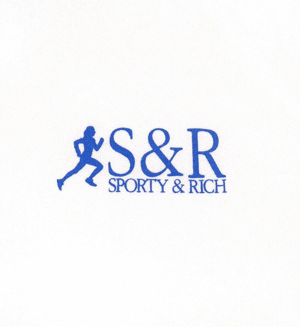 SR Runner Soft Crewneck - White/Team Blue Sporty & Rich Sale