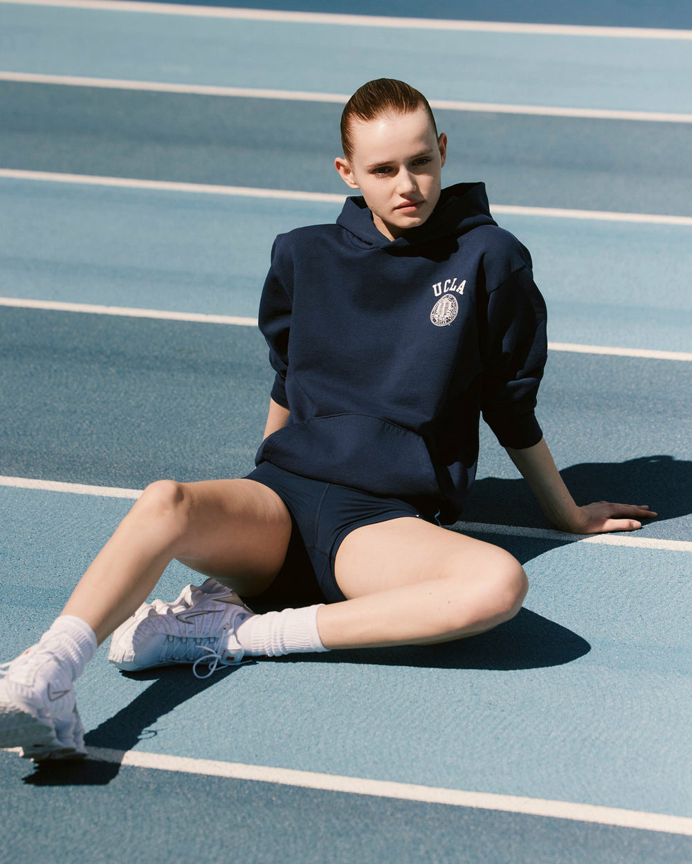 UCLA Crest Hoodie - Navy/White Sporty & Rich Online