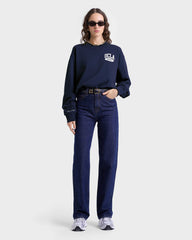 Westwood Crewneck - Navy/White Sporty & Rich Discount