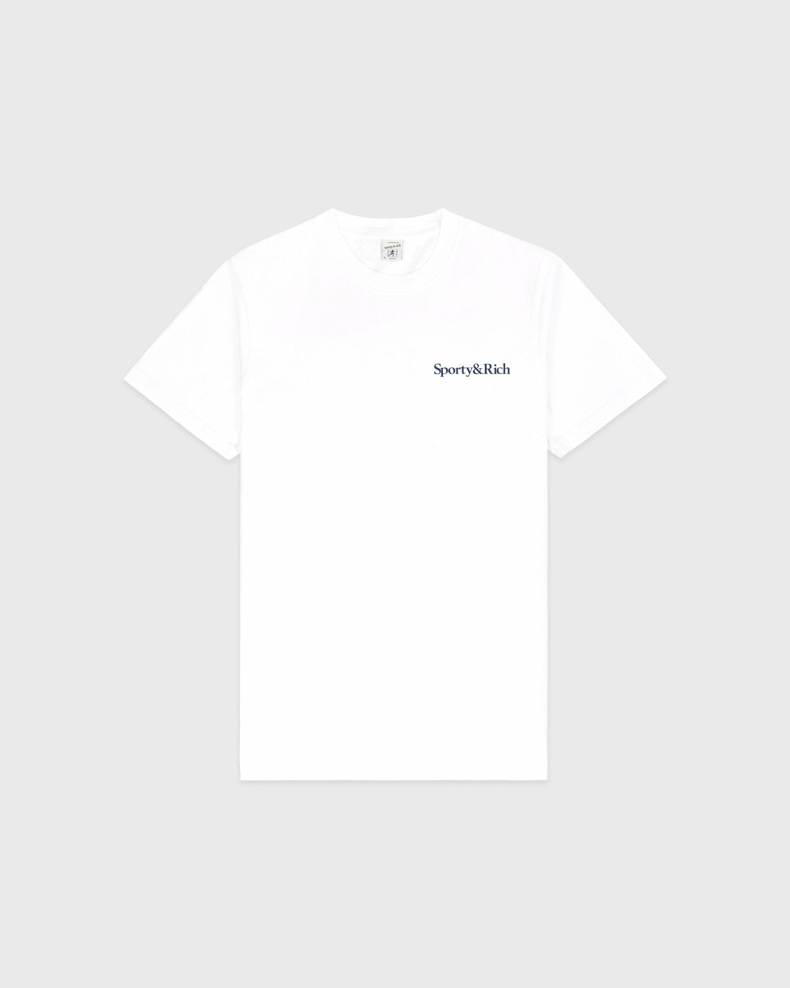 Drink More Water T-Shirt - White/Light Navy Sporty & Rich US