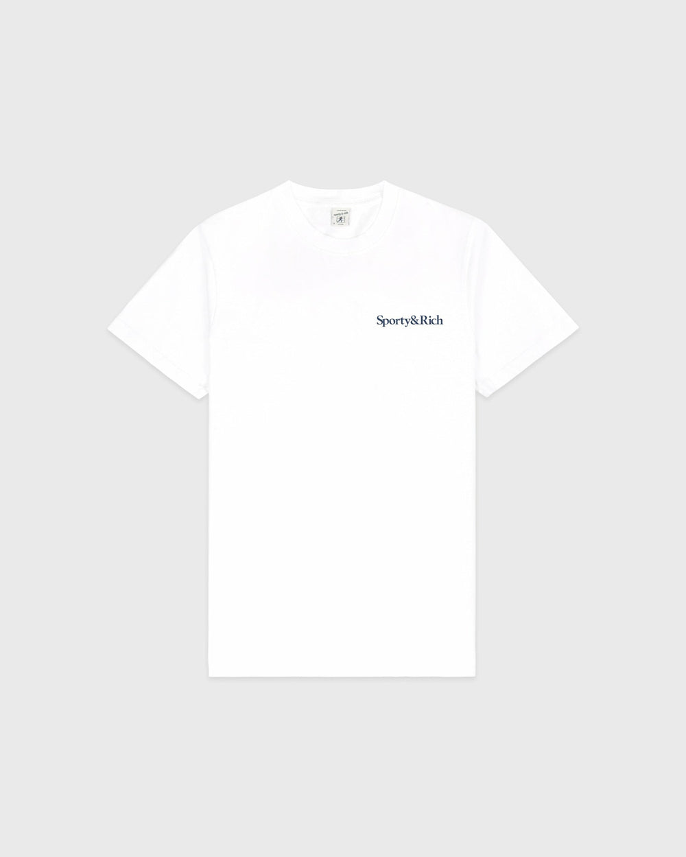 Drink More Water T-Shirt - White/Light Navy Sporty & Rich US