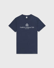 H&W Crest T-Shirt - Light Navy/White Sporty & Rich Discount