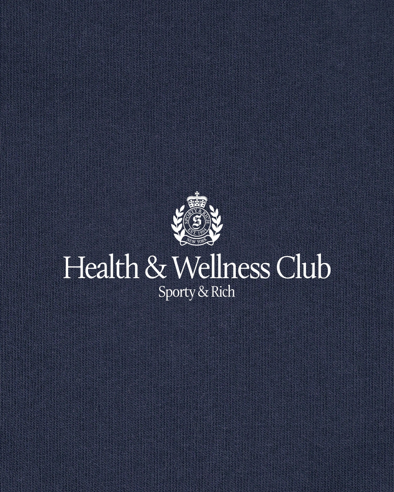 H&W Crest T-Shirt - Light Navy/White Sporty & Rich Discount