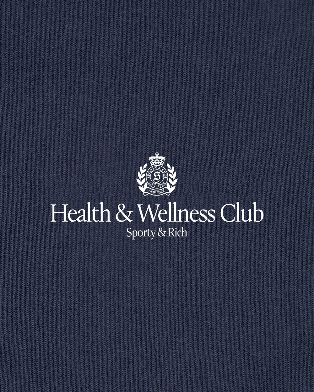 H&W Crest T-Shirt - Light Navy/White Sporty & Rich Discount