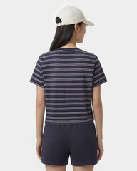 NY Crest T-Shirt - Light Navy Striped/Light Navy Sporty & Rich For Sale