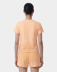 NY Crest T-Shirt - Limone Striped/Limone Sporty & Rich US