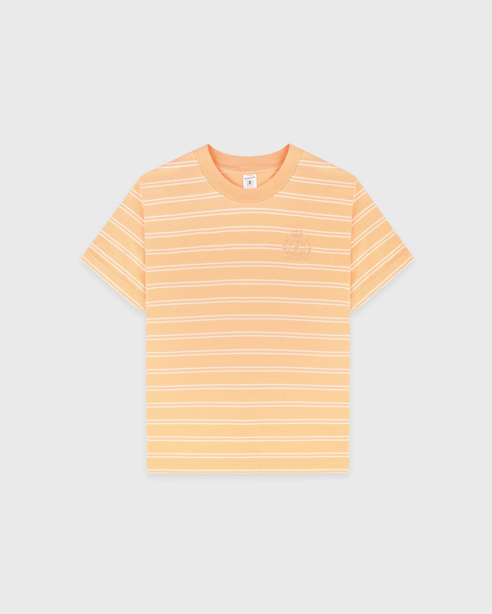 NY Crest T-Shirt - Limone Striped/Limone Sporty & Rich US