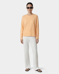 NY Crest Easy Longsleeve - Limone Striped/Limone Sporty & Rich Sale