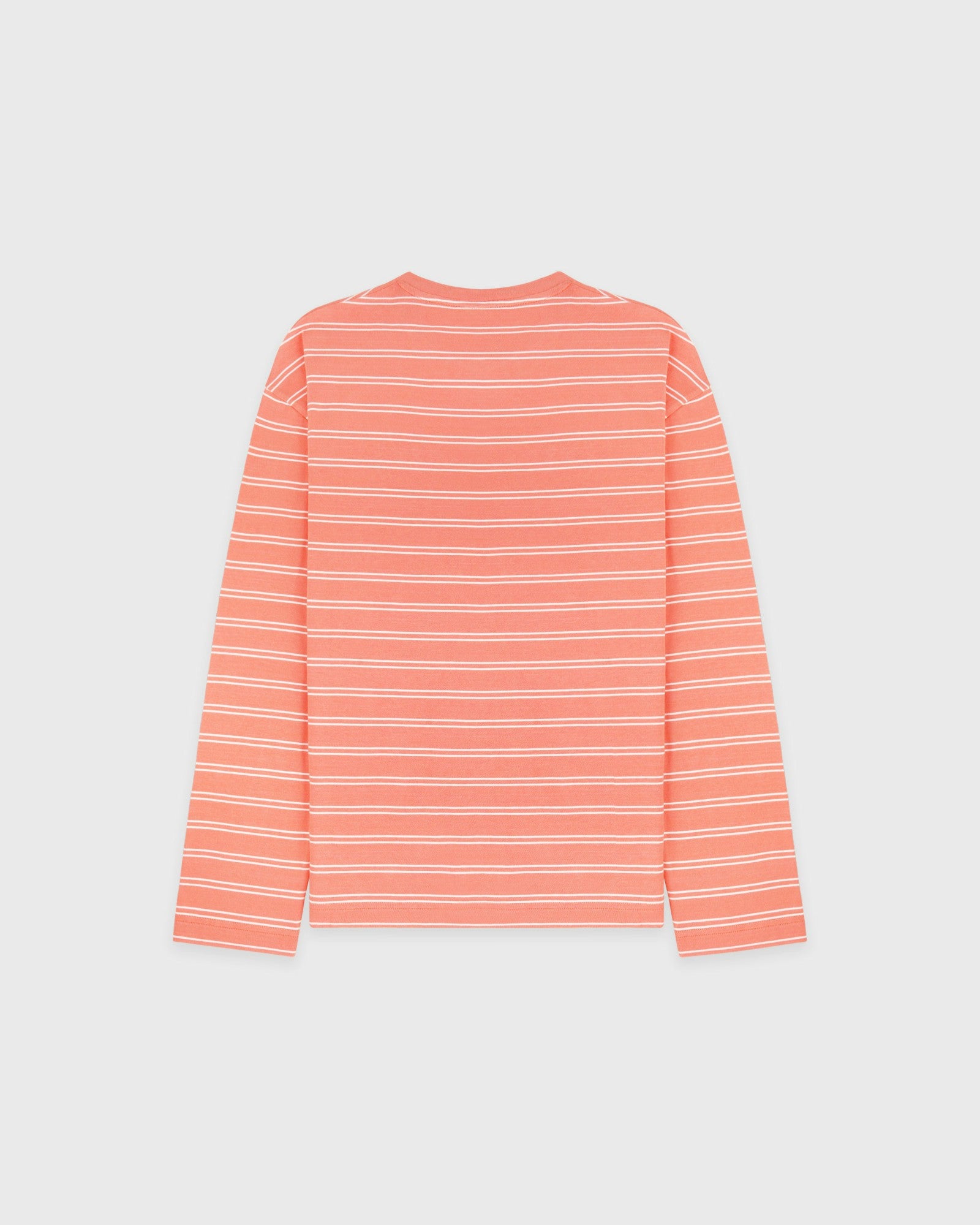 NY Crest Easy Longsleeve - Flamingo Striped/Flamingo Sporty & Rich Discount