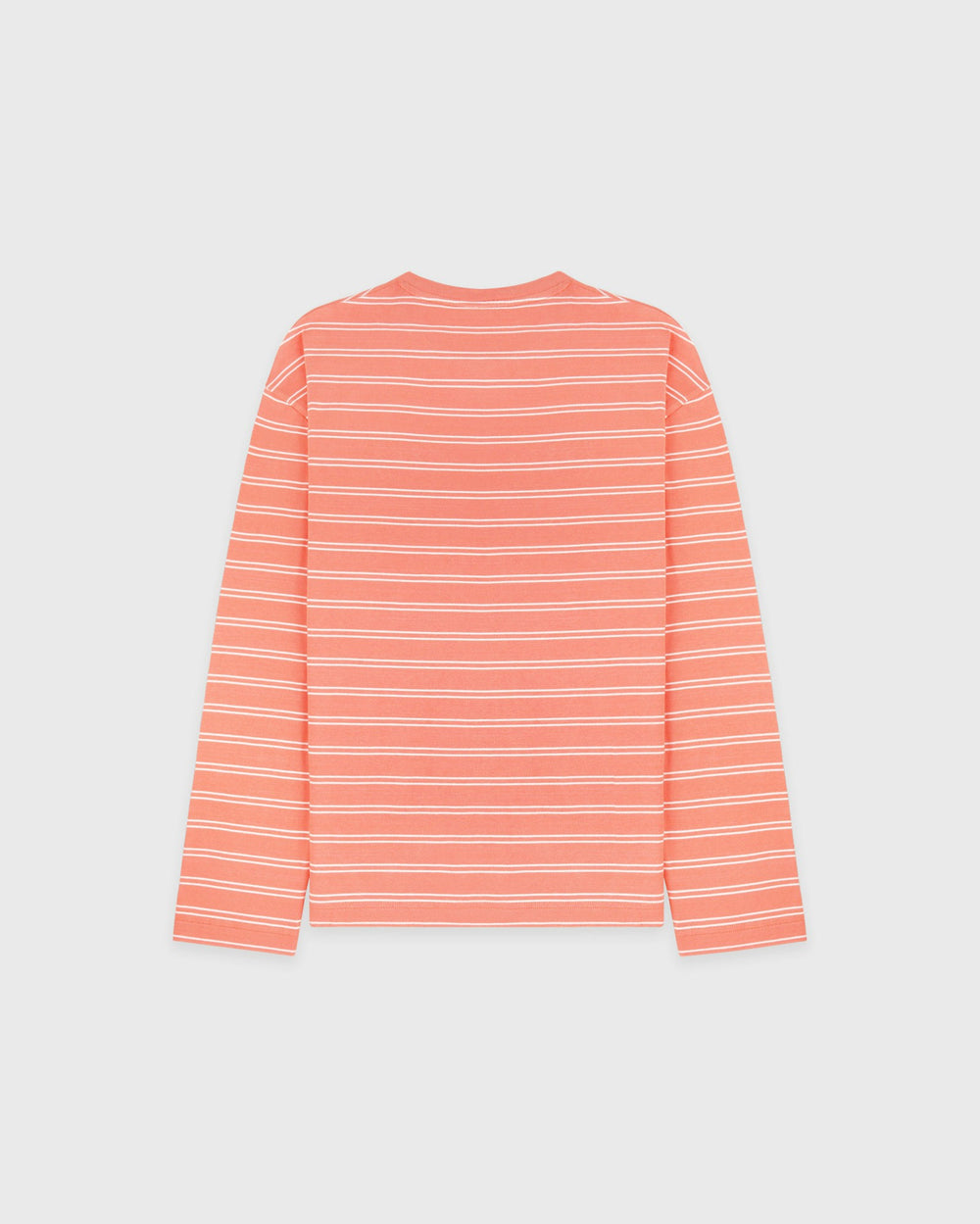 NY Crest Easy Longsleeve - Flamingo Striped/Flamingo Sporty & Rich Discount
