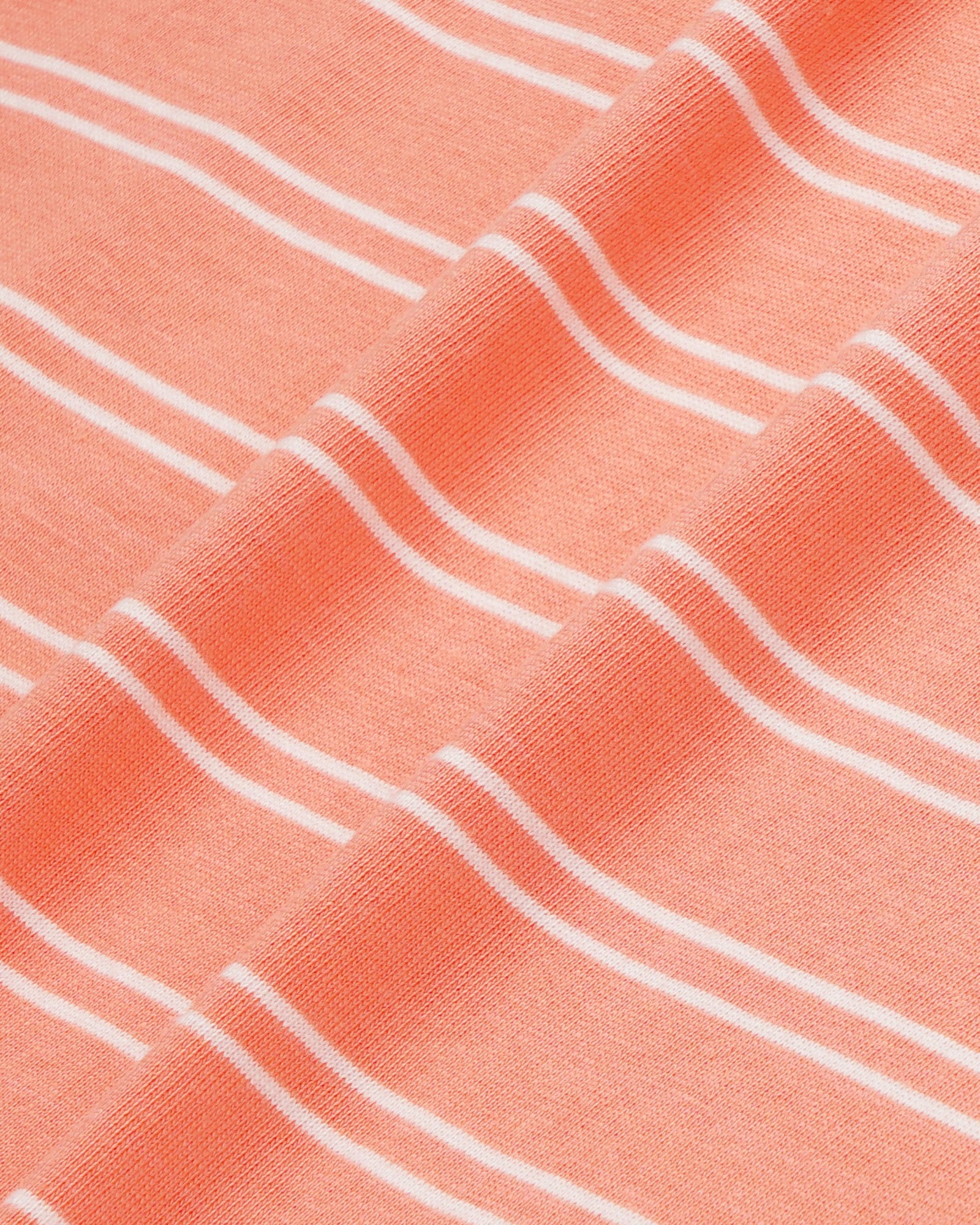 NY Crest Easy Longsleeve - Flamingo Striped/Flamingo Sporty & Rich Discount