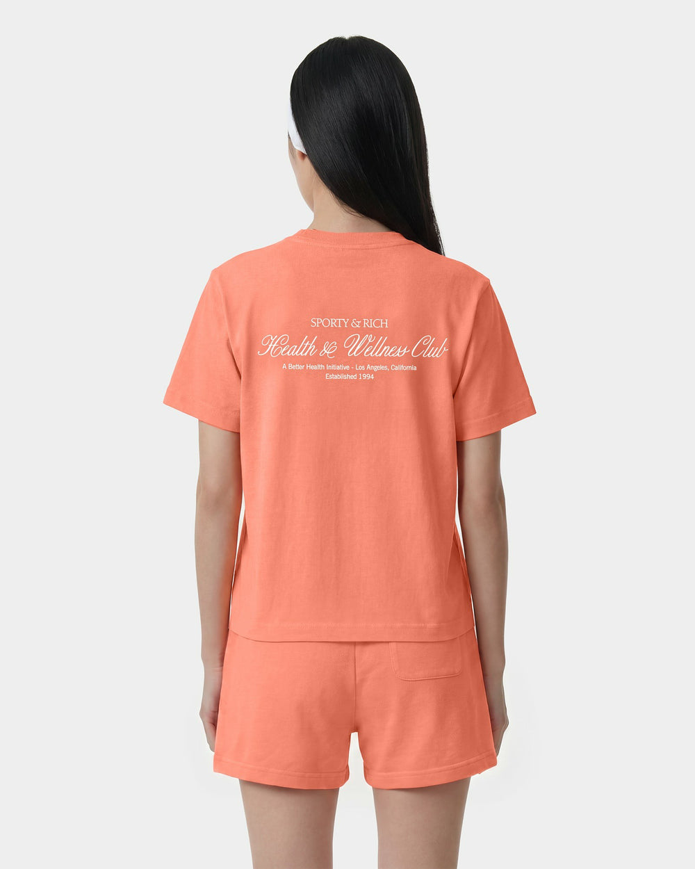 H&W Club T-Shirt - Flamingo/White Sporty & Rich For Sale