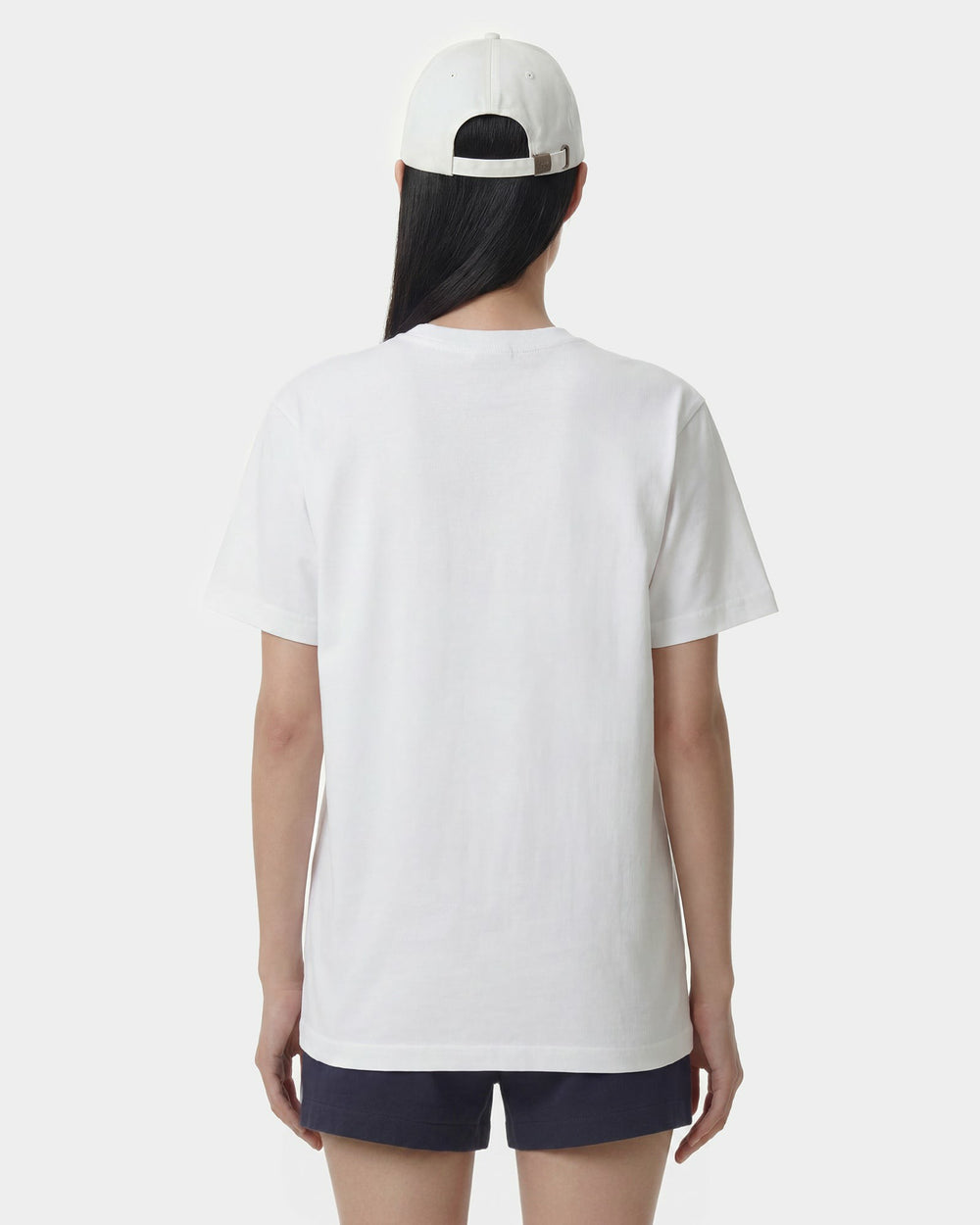 H&W Crest T-Shirt - White/Light Navy Sporty & Rich Outlet