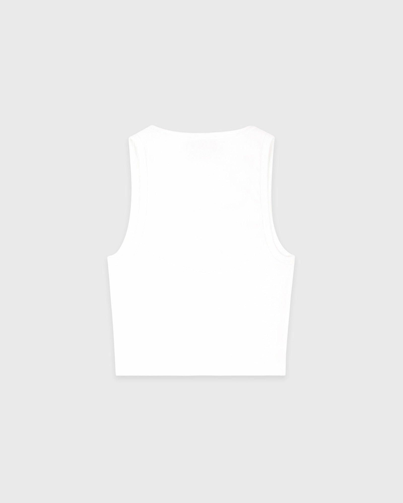 Juicy Crown Ribbed Tank - White Sporty & Rich For Sale
