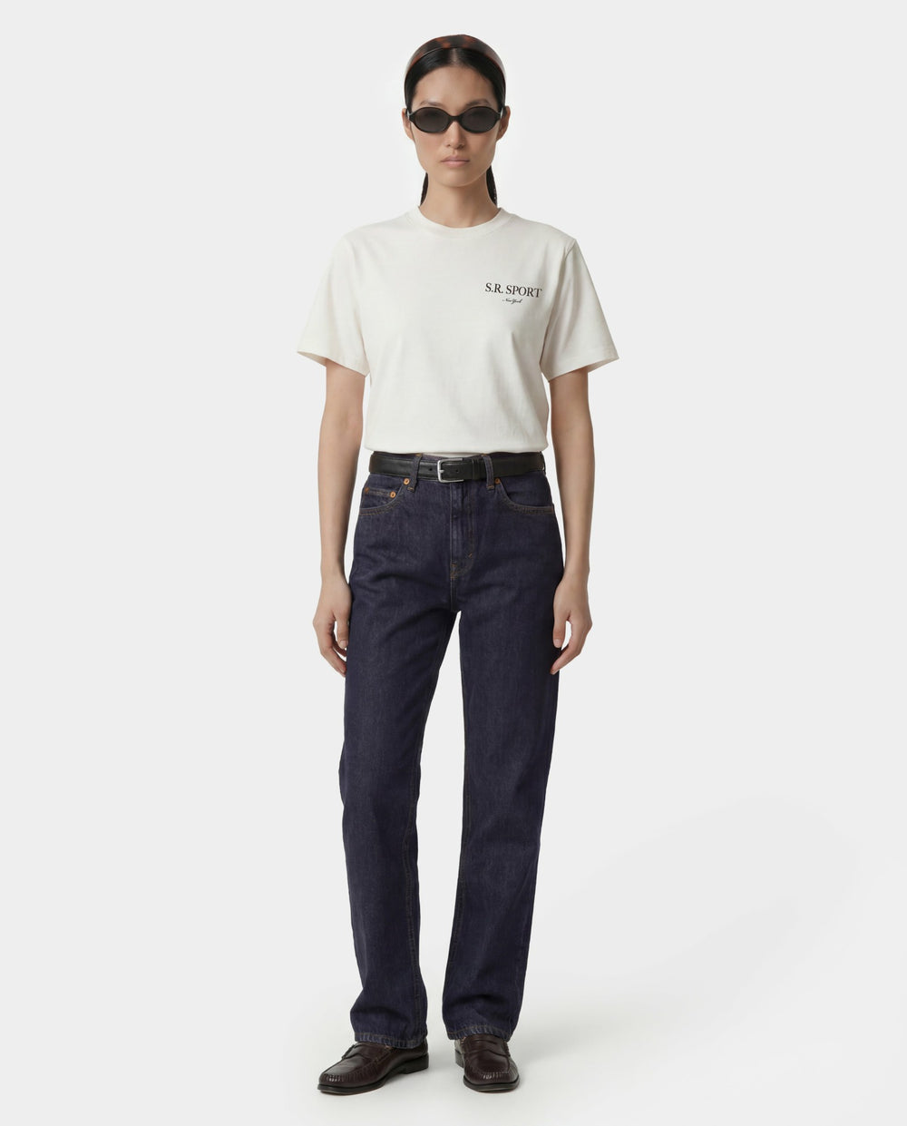 Wimbledon T-Shirt - Ecru Sporty & Rich Outlet