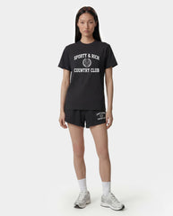 Varsity Crest T-Shirt - Carbon Sporty & Rich Discount