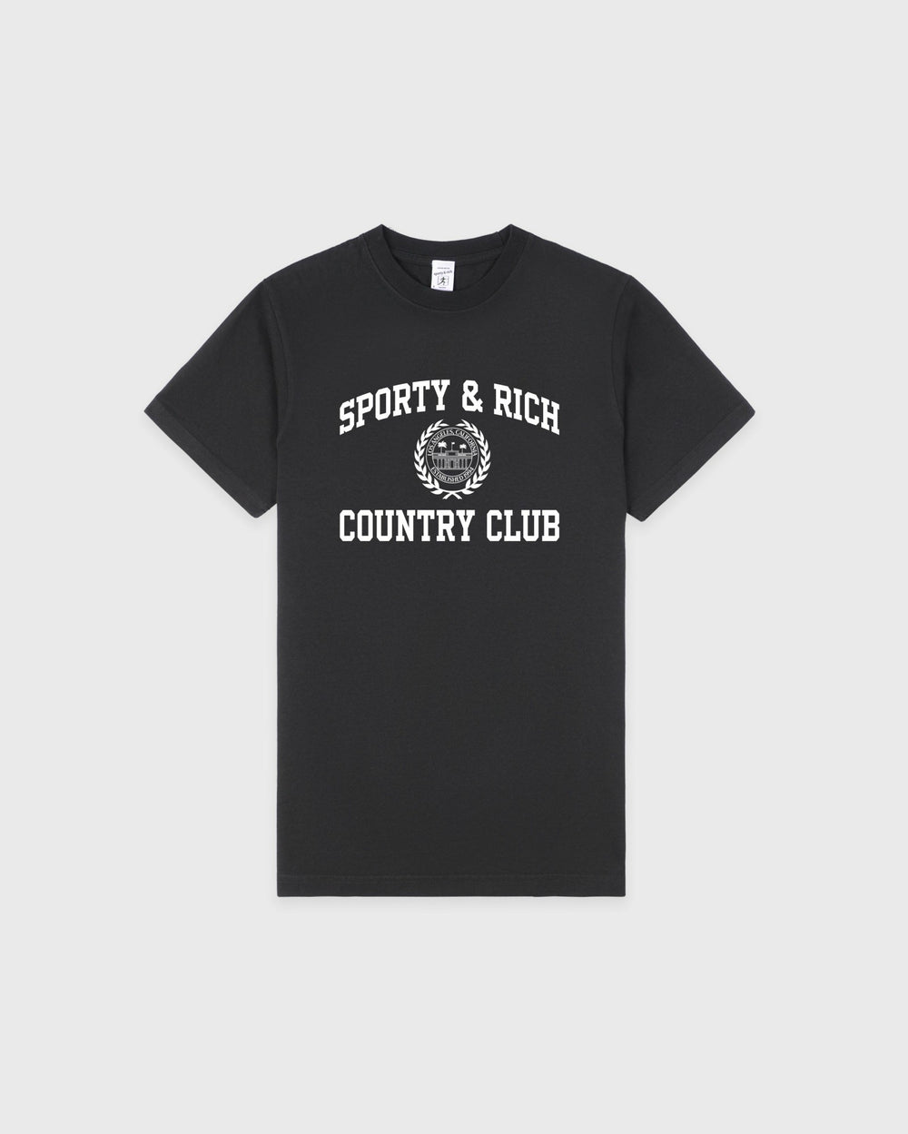 Varsity Crest T-Shirt - Carbon Sporty & Rich Discount
