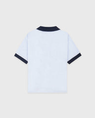 Signature Logo Terry Polo - Ciel/Navy Sporty & Rich US