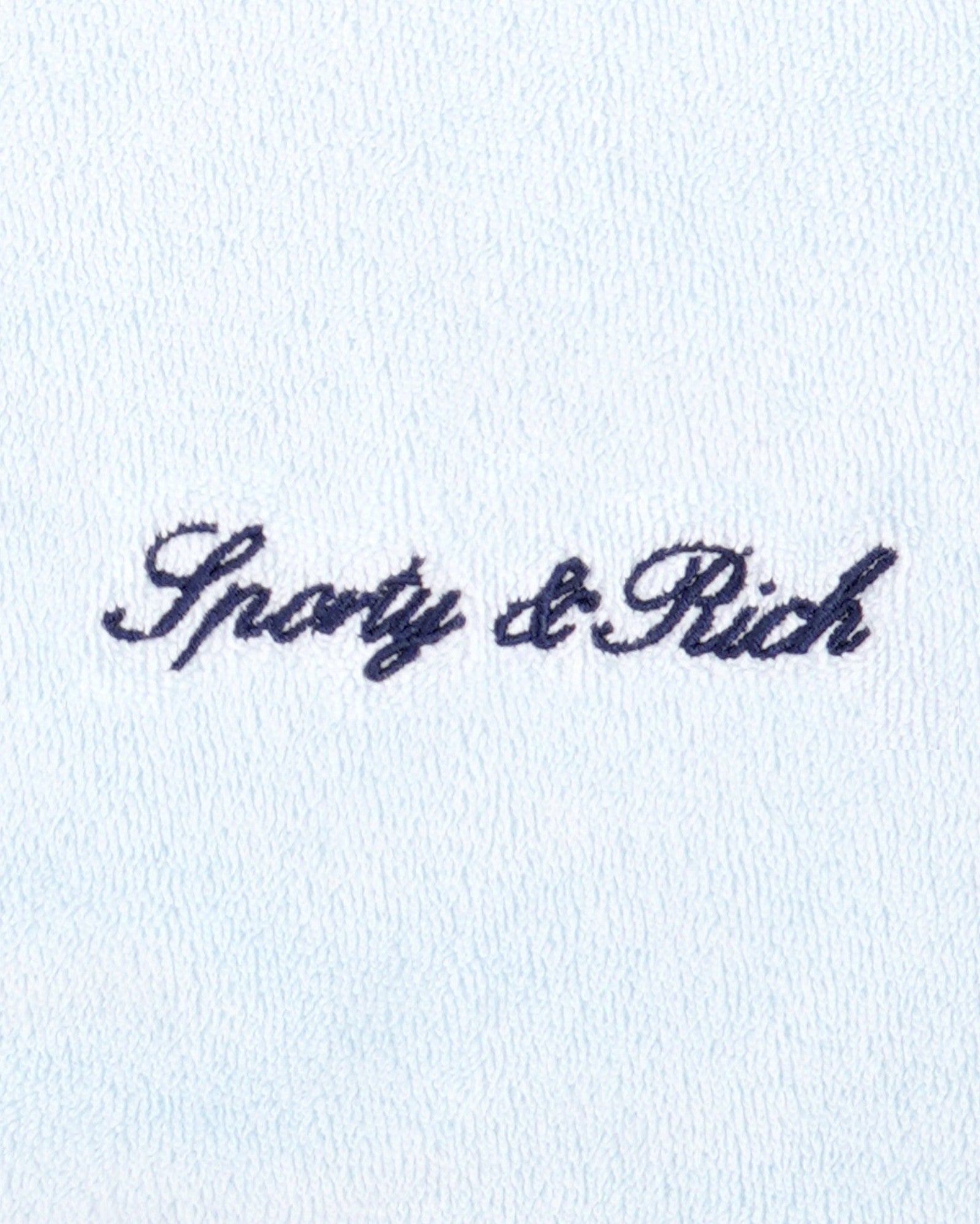 Signature Logo Terry Polo - Ciel/Navy Sporty & Rich US