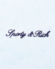 Signature Logo Terry Polo - Ciel/Navy Sporty & Rich US