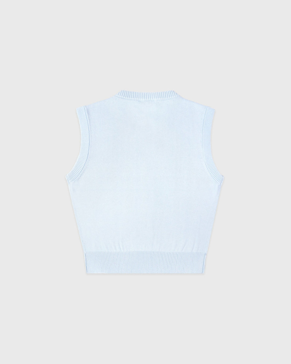 Signature Logo Knitted Vest - Ciel/Navy Sporty & Rich Online