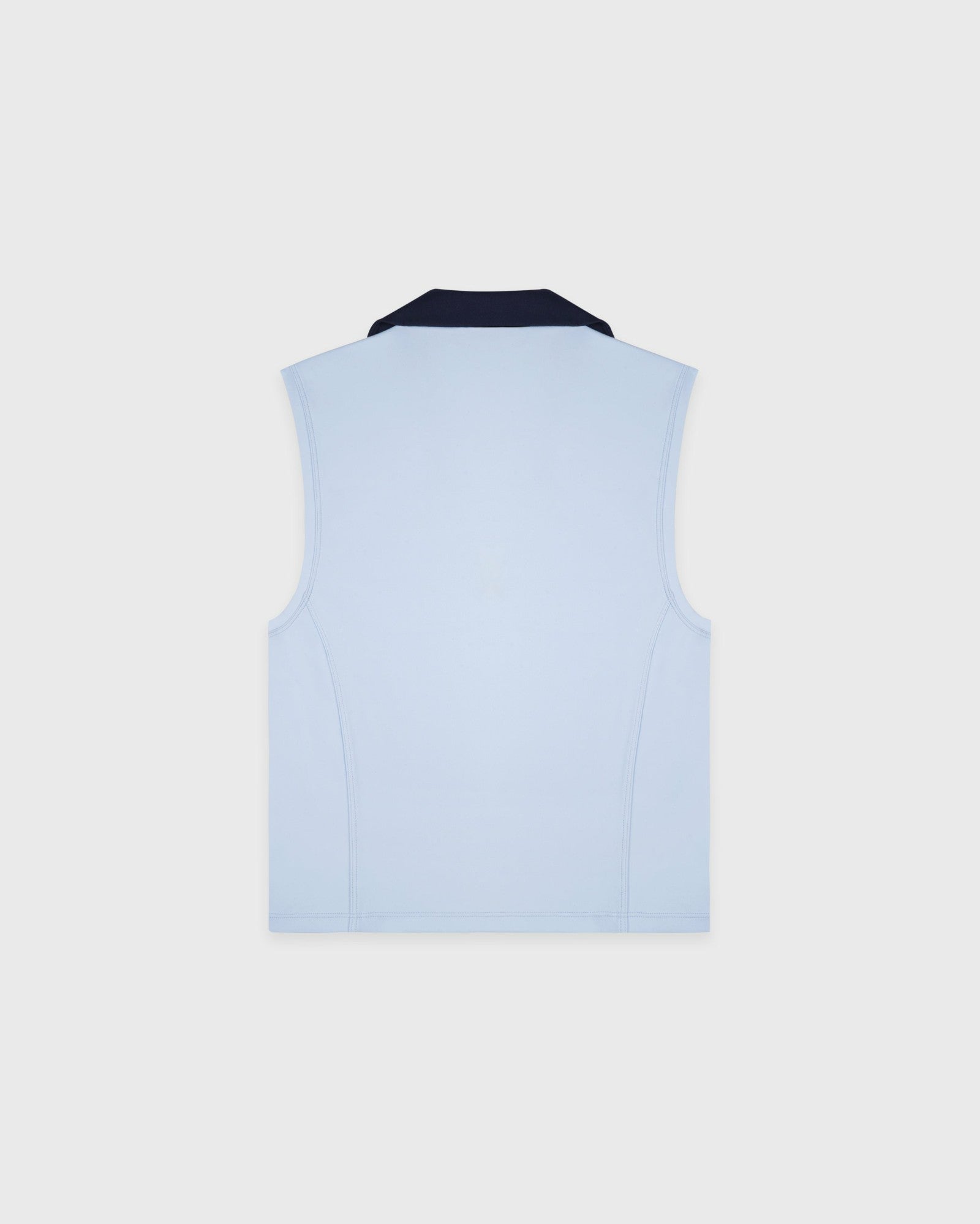 Signature Logo Sports Polo Vest - Ciel/Navy Sporty & Rich For Sale