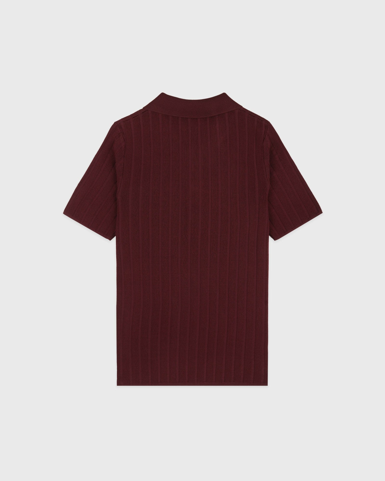 SRC Ribbed Polo - Bordeaux Sporty & Rich Online